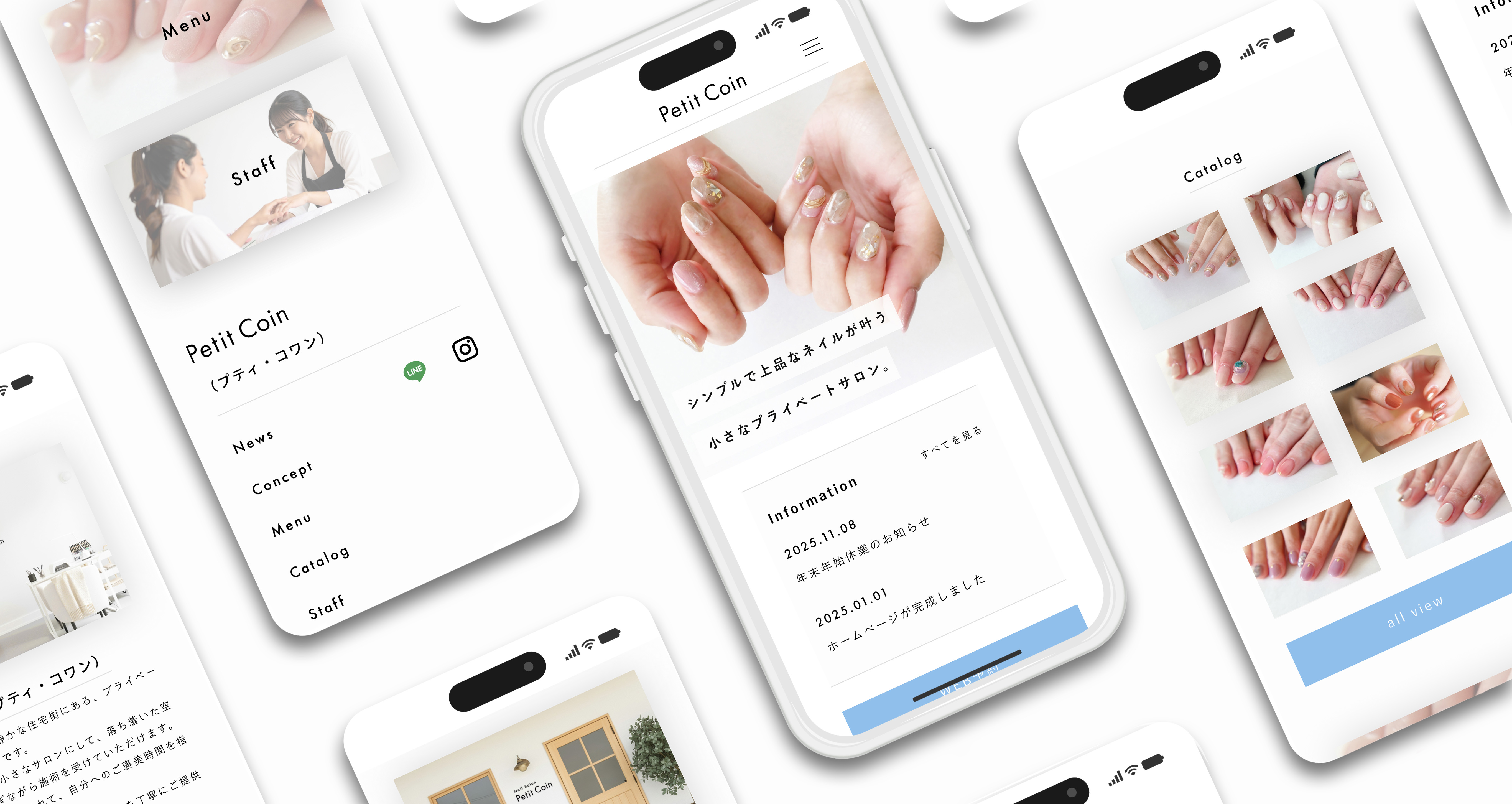 nailsalonのモックアップ画像